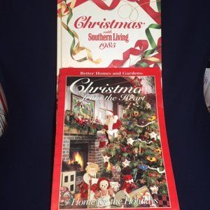 Vintage Christmas Books: Southern Living 1985 Better Homes & Gardens 1995